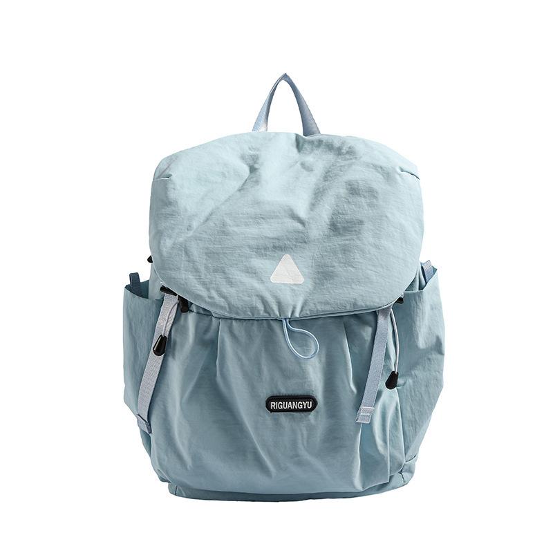 Summer Lightweight Backpack Female Purple Cute Contrasting Color College Student Outdoor Travel Lightweight Travel Bag Mountaineering Bag