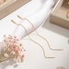 2026 New Stainless Steel Tassel Long Chain Earrings for Women Elegant and Trendy Long Drop Earrings