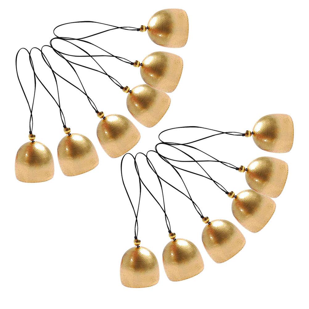 

12Pcs Christmas Tree Bells Alloy Hanging Bell Ornament DIY Bell Craft Kit for Holiday Decoration Home Wall Pendant other
