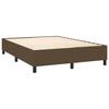 Cadre de lit avec matelas - Maison Exclusive - 140x200 cm - Tête de lit réglable - Marron foncé