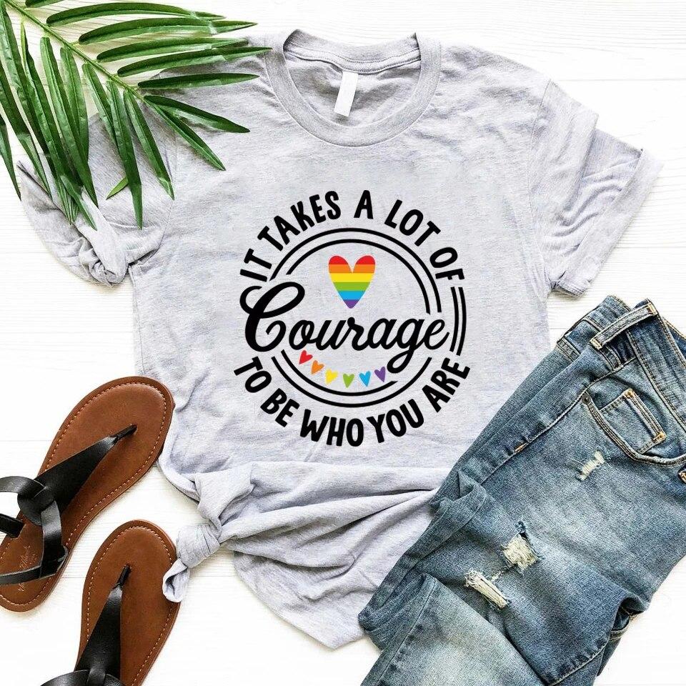 Gay Pride T-Shirts Equal Rights Tshirt LGBT Shirt Human Rights Tee Unisex T-shirts Short Sleeve LGBTQ Tops Gay Pride T-Shirt