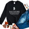 TV Show Vampire Diaries Sweatshirt Salvatore Boarding School Hoodie Damon Stefan Salvatore Mystic Falls Crewneck Sweatshirts