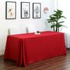 New Hotel Wedding Event Table Cloth Stall Meeting Rectangular Table Cloth Simple Solid Color Wear Resistant Multi Color Options