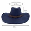 Fashion Western Style Western Cowboy Hat Ethnic Style Large Brim Jazz Hat Mongolian Caps Travel