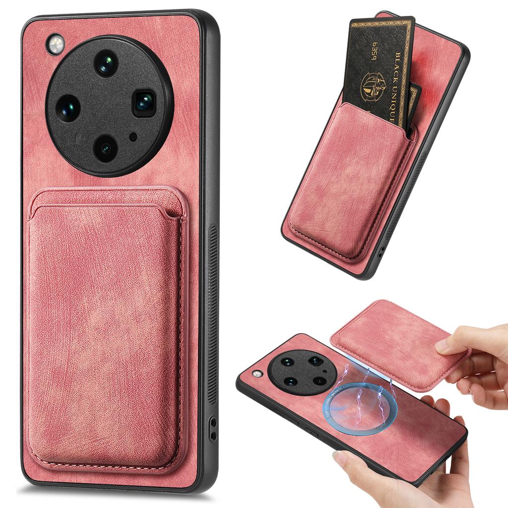 For Oppo Find X8 Ultra 5G Magnetic Case Leather Back Cover with Detachable Card Holder
