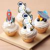 Taarttopper Taarttoppers Cupcaketoppers Cupcakedecoraties voor verjaardagsfeestjes Taarttopperdecoraties