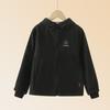 Kids Thickened Fleece Windbreaker Jacket For Boys And Girls Children Warm Outerwear