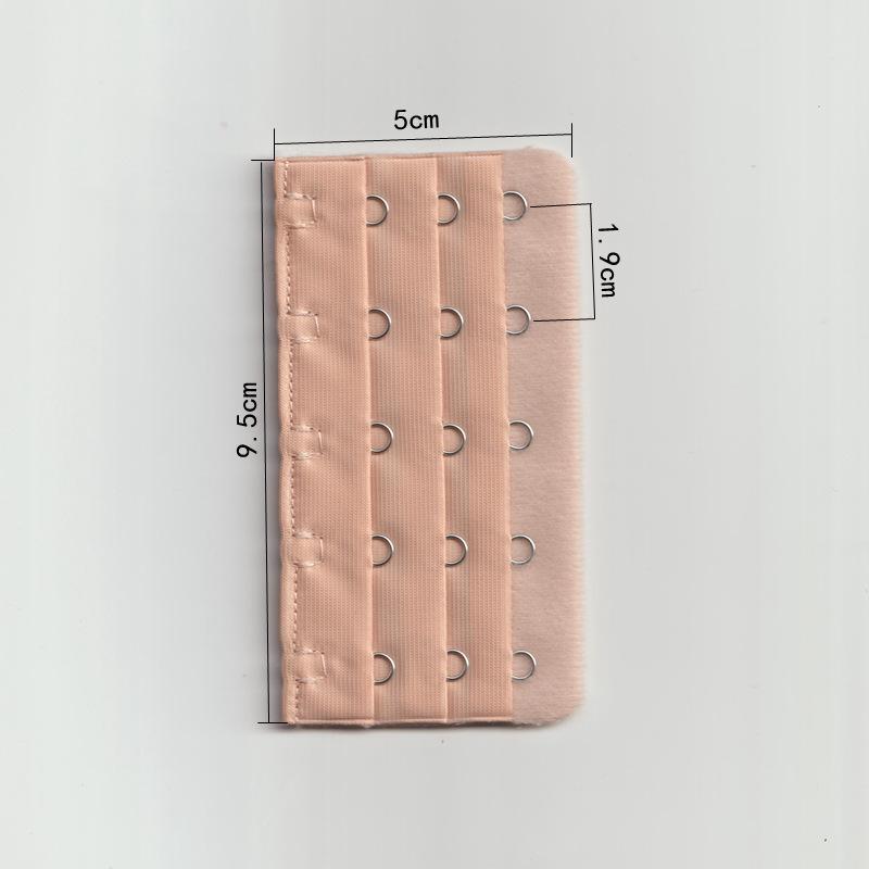 

Пятирядный удлинитель бюстгальтера из нержавеющей стали с тремя пуговицами для регулируемой посадки на большой размер No Packaging