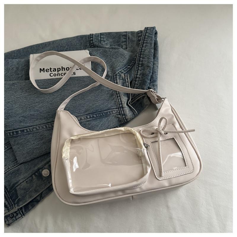 Niche design high-quality small card shoulder women's  summer new two-dimensional transparent messenger bag