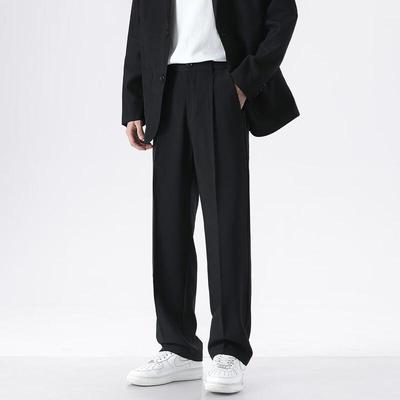 MONPOC Men's Casual Straight Leg Trousers