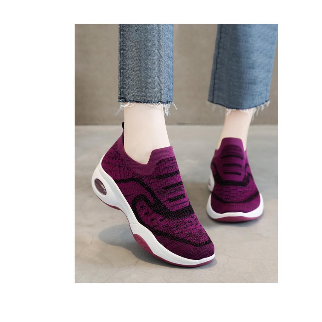 Schuhe für Damen, Weichsohlige Luftgepolsterte Schuhe, Atmungsaktive Freizeit-Sportschuhe