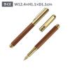 IWI Hand Script Retro Brass Fountain Fine Light Pen, Nib, Brown, 9S643SFP-R71R