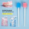 50 Stück/Packung Einweg Mundpflegeschwammstäbchen Weiche Saugfähige Zahnreinigungsstäbchen Tragbares Dentalhygienewerkzeug