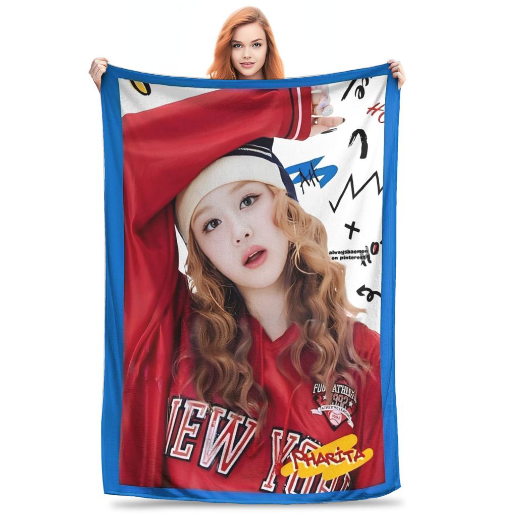 Babymonsters KPOP Flanellen Deken Geweldige Plaid Dekens voor Thuis 200x150cm Spreien,