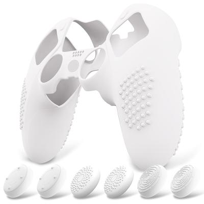 PlayVital Silikon-Schutzhülle für PS5 Edge Weiches Gummi Schutzhülle mit Daumenstick-Kappe 3D-Noppen Edition Noppen Edition Rutschfester Controller, - [3D -