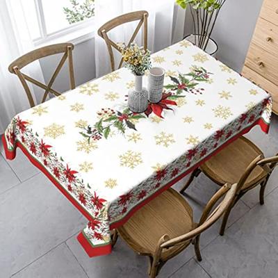Tovaglia di Natale Casa Tavolino da Caffè Tovaglia Decorativa Cucina Ristorante Regalo di Capodanno Accessori Floreali Natalizi