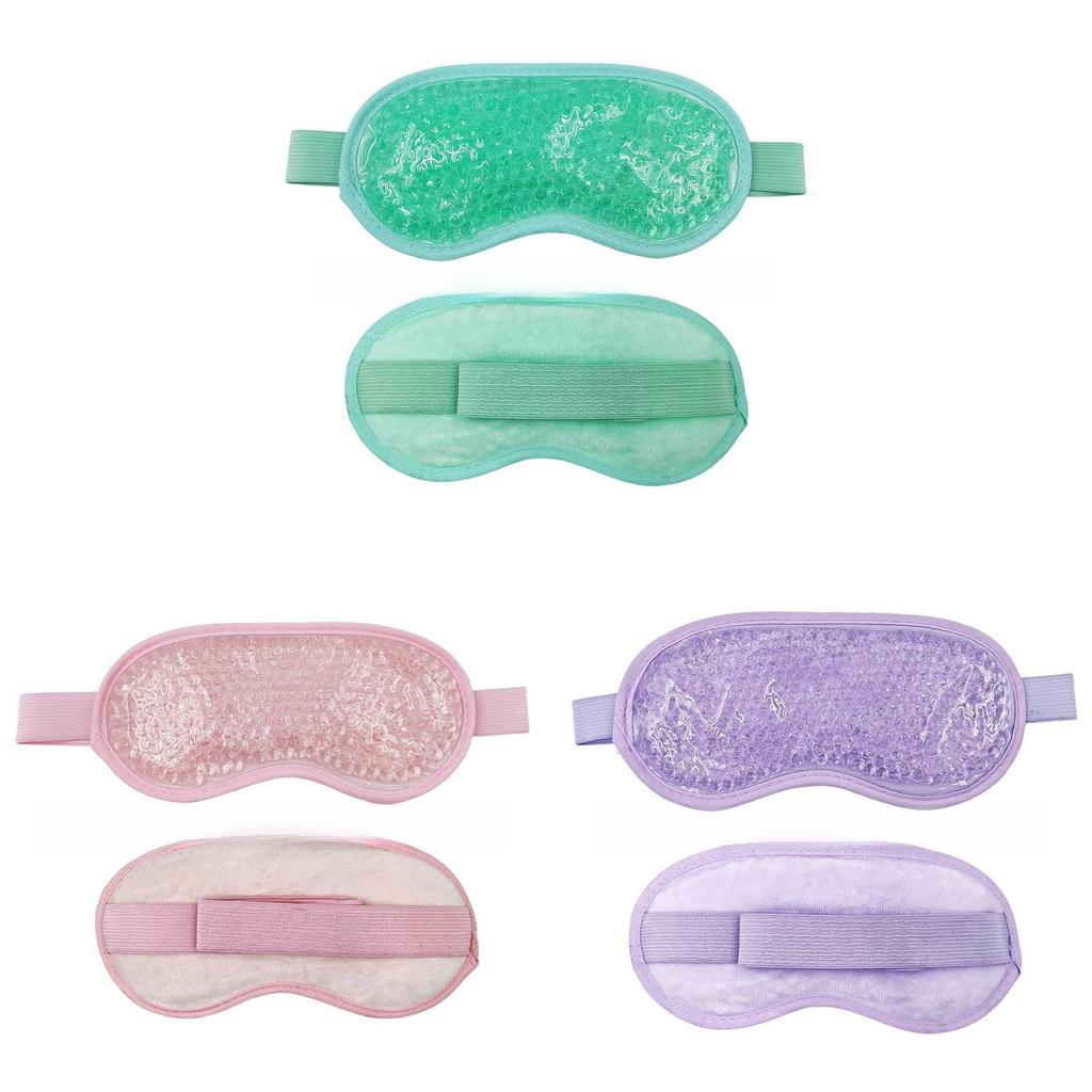 Cold Hot Gel Eye Mask With Reusable Gel Beads For Relaxation And Eye Care