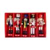 3/4/5Pcs Figurines Soldier Puppet Pendant Colorful Nutcracker Doll Nutcracker Puppet  Children Toys