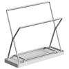304 Stainless Steel Dishcloth Rack Kitchen Countertop Sink-Side Dishcloth Drying Rack Sponge Holder Cleaning Brush Drainage Storage Rack