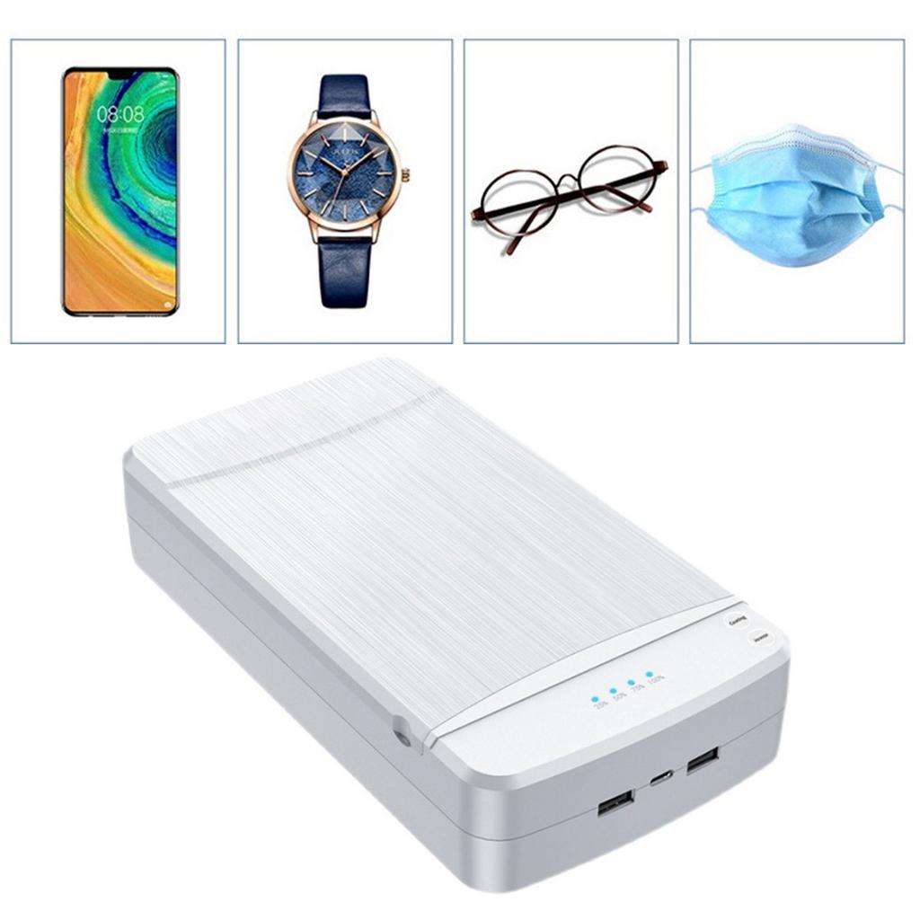 UV Cleaning Box Rechargeable 360 Degree Multifunctional Portable Ultraviolet Box for Nail Art Tools