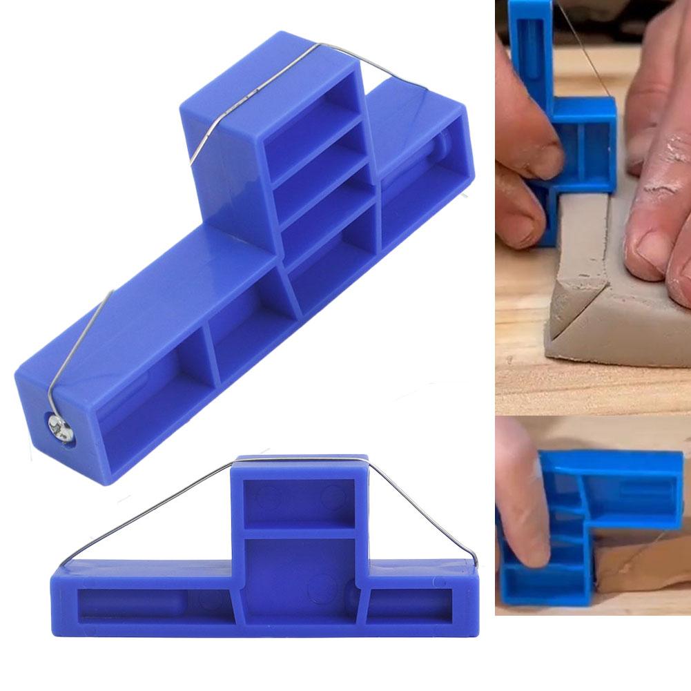 1/2 Stück Ton Abschrägschneidewerkzeug für Keramik, Tonwerkzeuge, Abschrägschneider, 30-60 Grad Schneiden Schlicker Trimmen Vernähen Modellieren