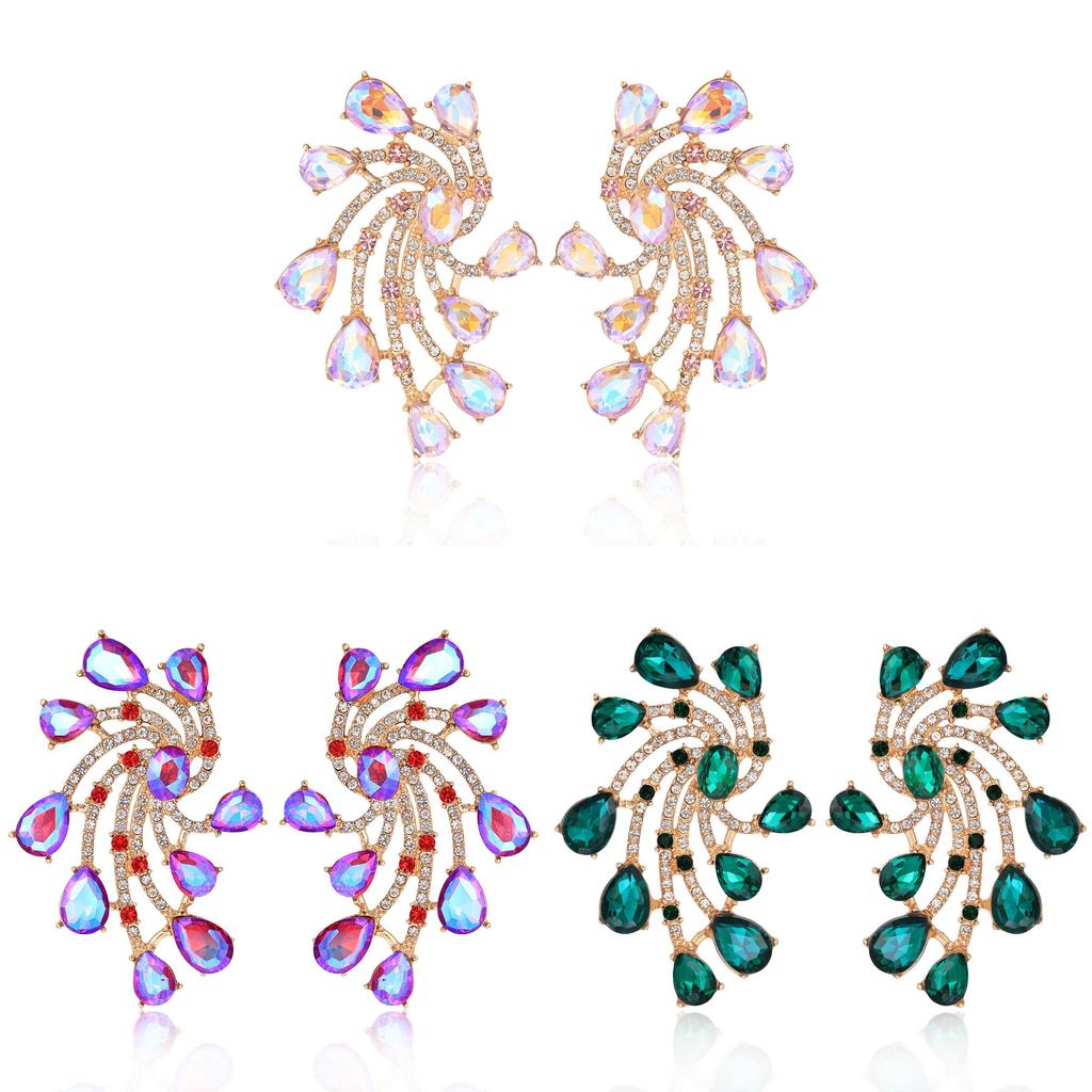 Geometric Alloy Earrings For Women With Symmetrical Design And Fall Fashion Trend