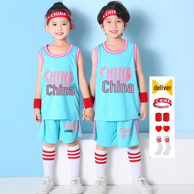 

Детский баскетбольный комплект формы для осени/зимы - Игровая и тренировочная майка для мальчиков и девочек для детского сада и начальной школы XL for 150-160cm Height