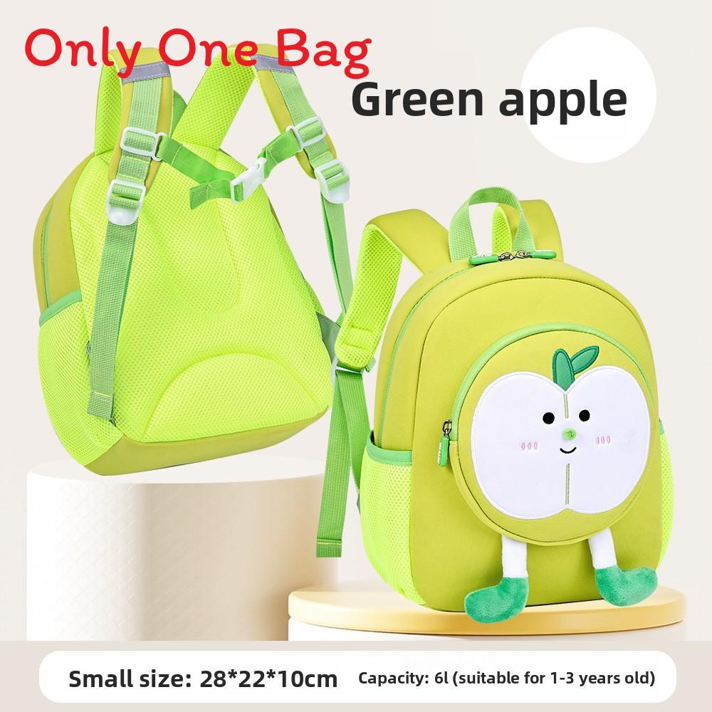 Kids Backpack With Fruit Embroidery Duffle Bag For School And Travel