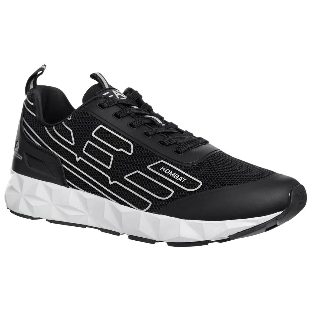 Emporio Armani EA7 Round Toe Lace-Up Flat Running Shoes Low Top Casual Shoes Men sneakers Black X8X154XK357K716