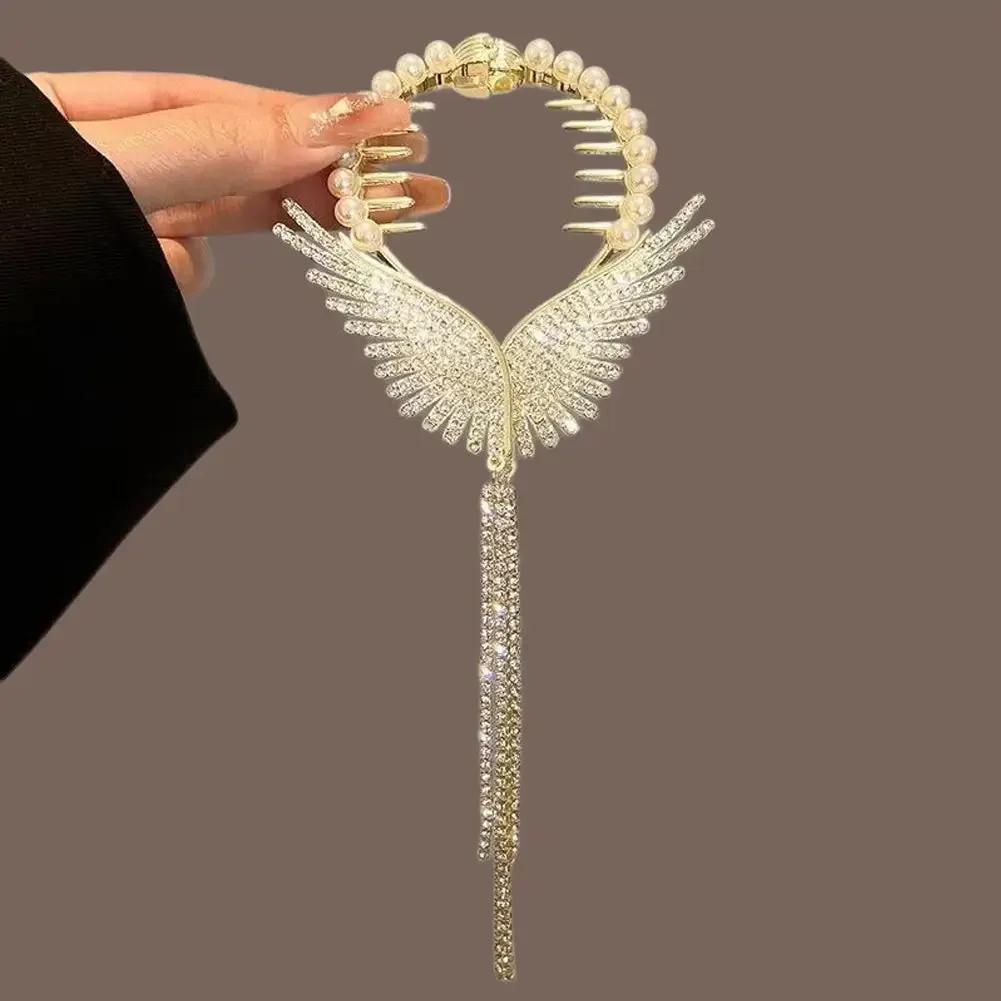 Vintage S Shape Plush Ball Dried Rose Hairpins for Women Ponytail Twist Hair Clips Fashion Shark Clip Barrettes Hair Accessories