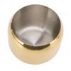 Stainless Steel Gold Seasoning Condiment Pot Spice Salt Sugar Pepper Container Jar Storage   with Lid