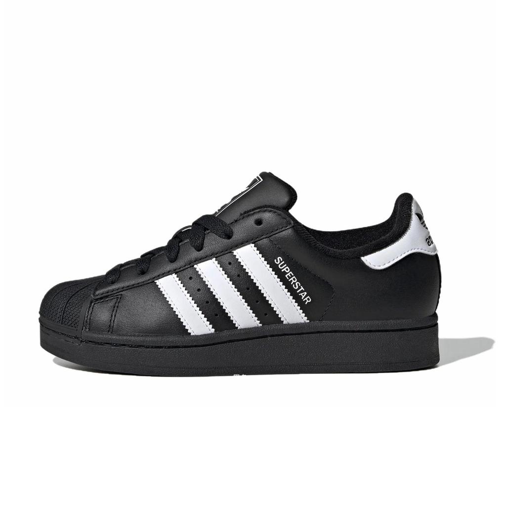 Adidas Originals Superstar 2 Cushioning Abrasion Resistant Lightweight Low top Skateboard Shoes Unisex Black Pink JI0079(Team924-)