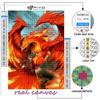Cross Stitch Kit DIY Diamond Embroidery Mythical Beast Phoenix  Diamond Painting Home Decor
