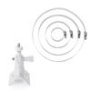 Adjustable Stainless Steel Hose Clamp Hoop Pipe Poles Mount Bracket Worm Gear