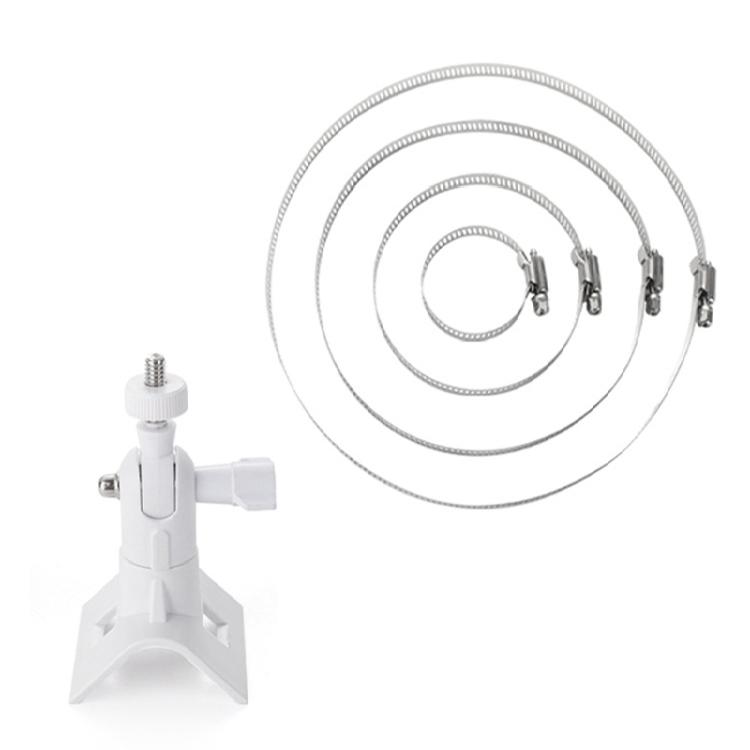 Adjustable Stainless Steel Hose Clamp Hoop Pipe Poles Mount Bracket Worm Gear