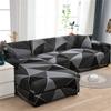 Geometric Elastic Sofa Cover Slipcovers L-Shaped Corner Sofa Couch Cover Armchair Sofa Cover 1/2/3/4 Seater for Living Room 1PC