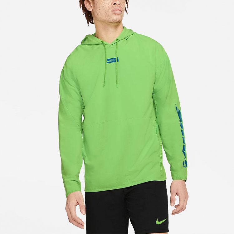 Nike Sport Clash Woven Training Pullover Hoodie Men Tops Bright-Green CZ1487-304