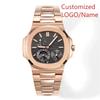 A11 Store Customized Watch Men Watch Automatic Mechanical Multi-functional Watches Stainless Steel Sapphire Leather Watch
