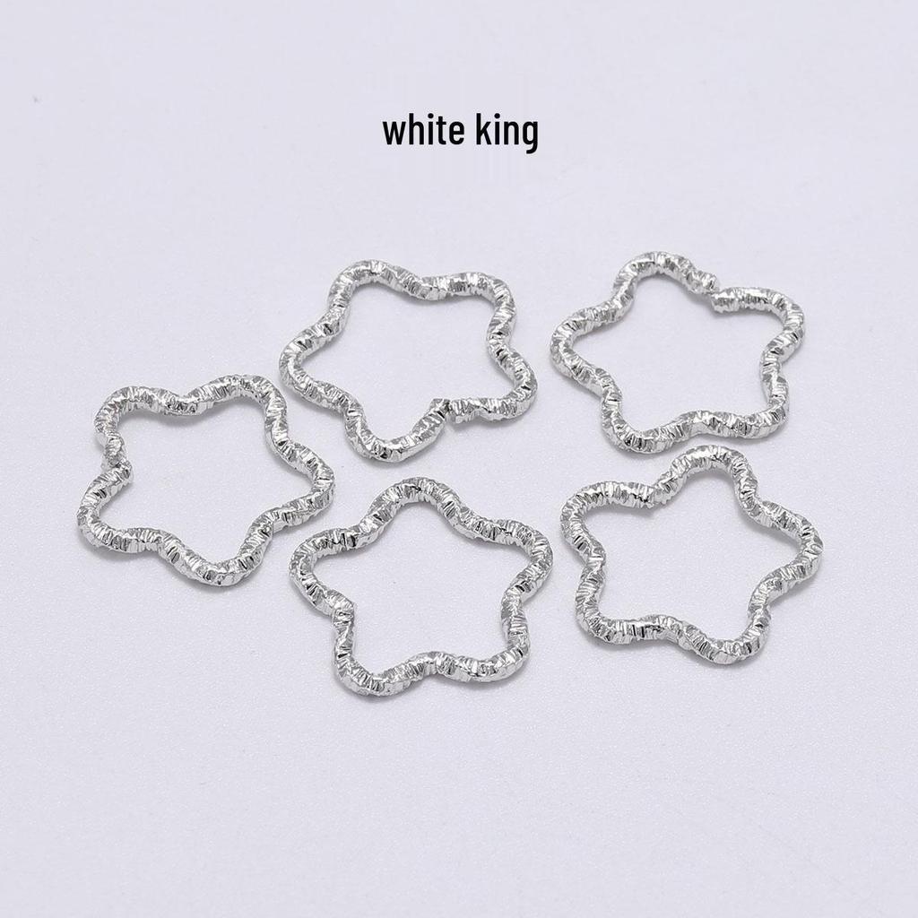 Five-Pointed Star Embossed Twist Ring - DIY Jewelry Accessory