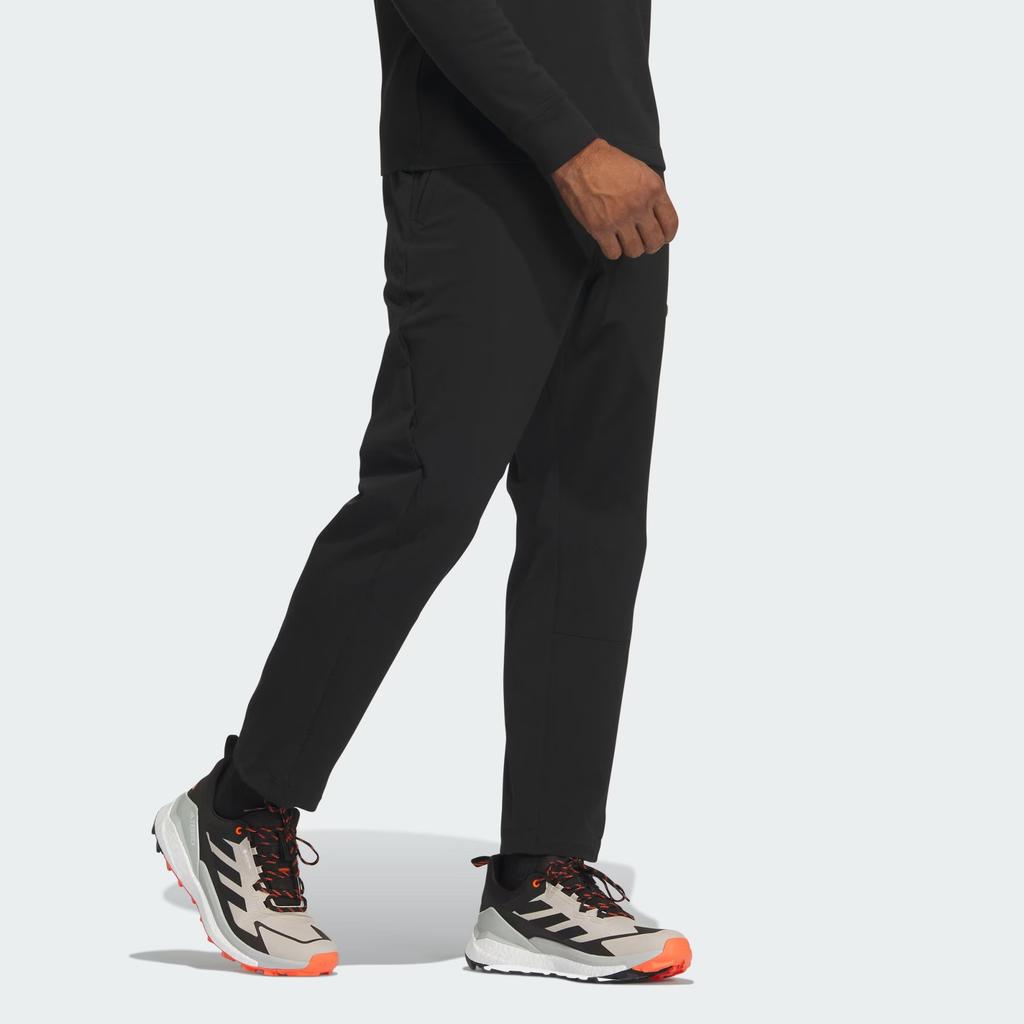 Adidas Softshell Wind.Rdy Solid Logo Outdoor Windproof Softshell Woven Pants Men Pants Black IN2229