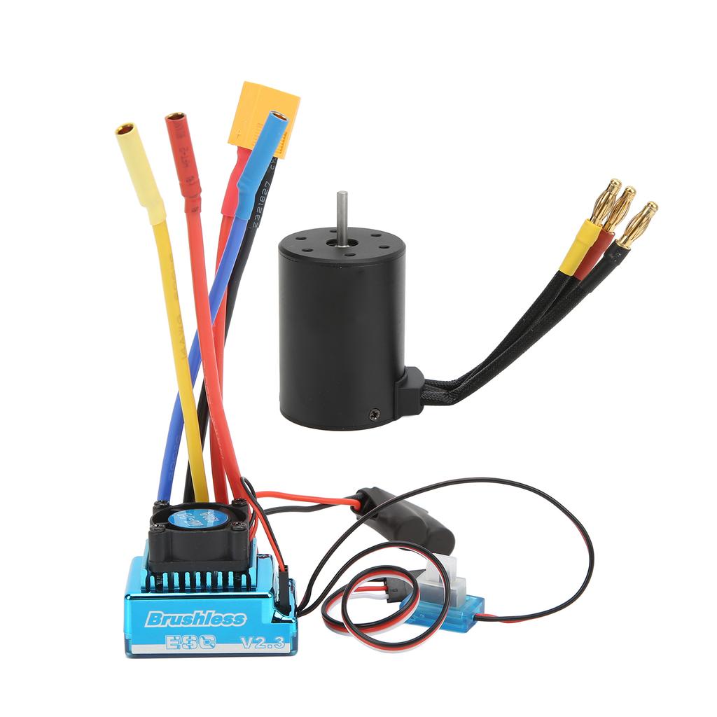 3650 2300KV Bürstenloser Motor mit 120A Bürstenlosem ESC Elektronischer Geschwindigkeitsregler für 18 110 RC Auto