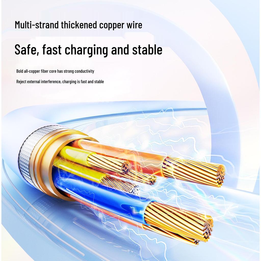 140W Dual Type-C Fast Charging Cable with LED Power Display