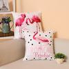 Versatile Flamingo Throw Pillow Case For Sofa Chairs With Premium Cotton Linen