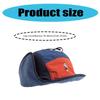 Embroidery Fleece Lined Hat Windproof Earmuff Trapper Hat for Adult Cold Weather