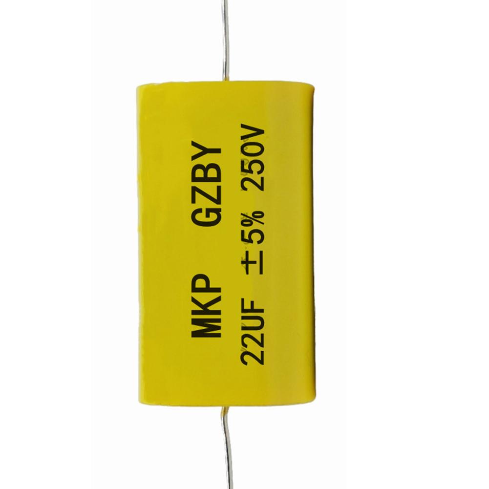 4Pcs 33uF 250V MKP Audio Capacitor Yellow Non For Speaker Crossover Frequency Division Home Theater Repair Parts