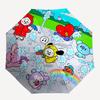 1pc Outdoor Umbrella with BT21 Characters - Automatic Opening/Closing, Portable 3-Fold Design, 8-Bone Iron Frame - Perfect Gift for Fans, Travele