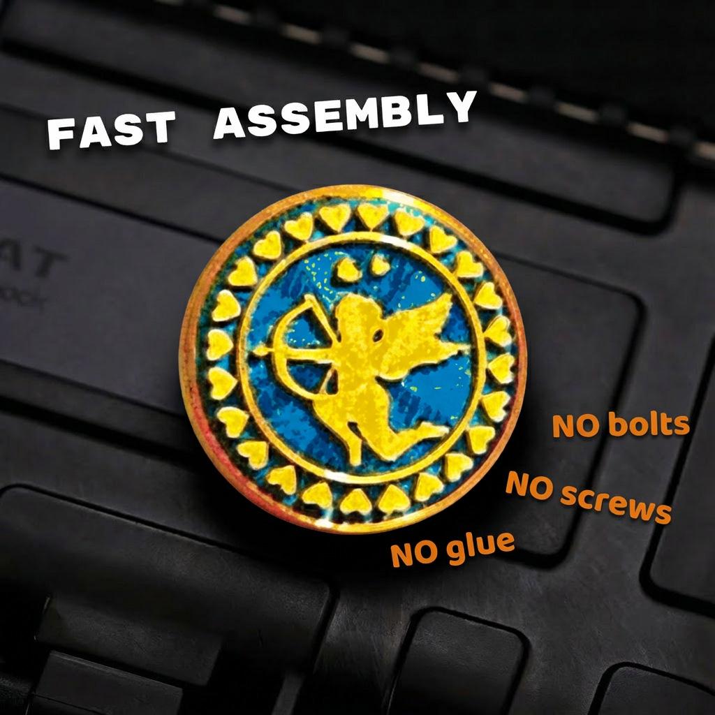 

3D Printed Pa Pa Coin EDC Pendant - Casual Office Decompression Toy