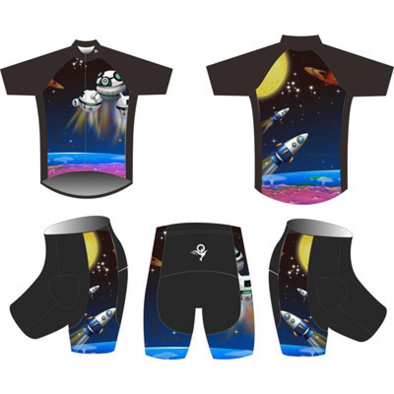 Kids Cycling Jersey Set Unisex Breathable Mesh Short Sleeve Bike Clothing Riding Skateboarding Balance