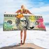 Vintage Dollar Print Beach Towel Beach Quick Drying Bath Towel Microfiber Beach Towel Seaside