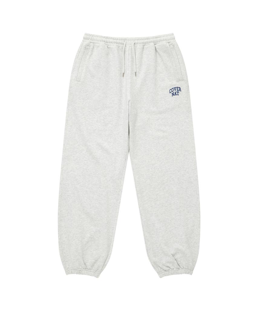 COVERNAT Arch Logo Regular Jogger Sweatpants Heather Grey